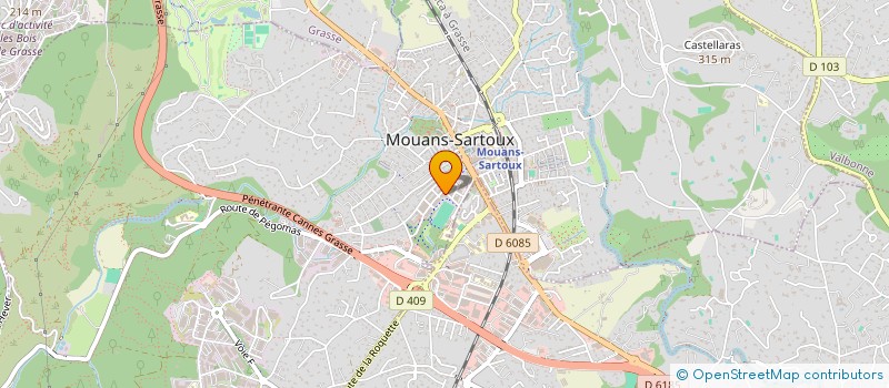 localisation de l'entreprise AKB IMMOBILIER à MOUANS-SARTOUX