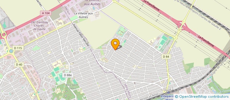 localisation de l'entreprise AKB TAXI  MITRY-MORY