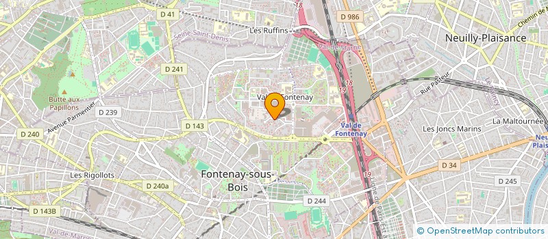 localisation de l'entreprise AKB VTC PRESTIGE à FONTENAY-SOUS-BOIS