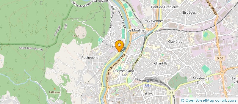 localisation de l'entreprise AKBAT à ALES