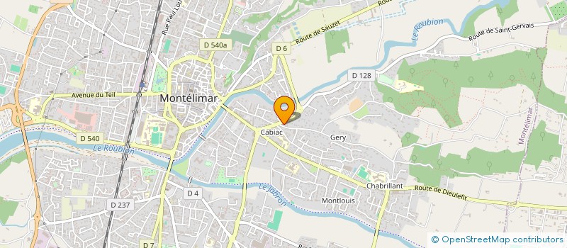 localisation de l'entreprise AKBOUGUERRA à MONTELIMAR