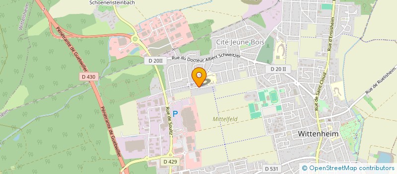 localisation de l'entreprise AKBUL TP SARL  WITTENHEIM