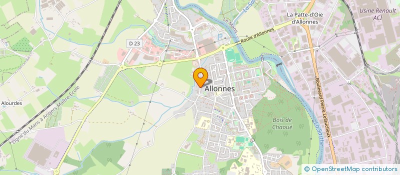 localisation de l'entreprise AKC IMMO  ALLONNES