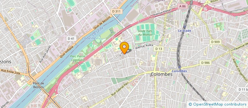 localisation de l'entreprise AKC PRODUCTION  COLOMBES