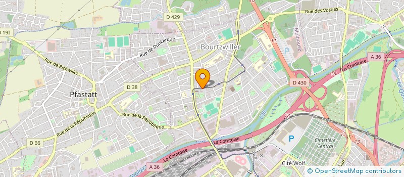 localisation de l'entreprise AKCEL  MULHOUSE