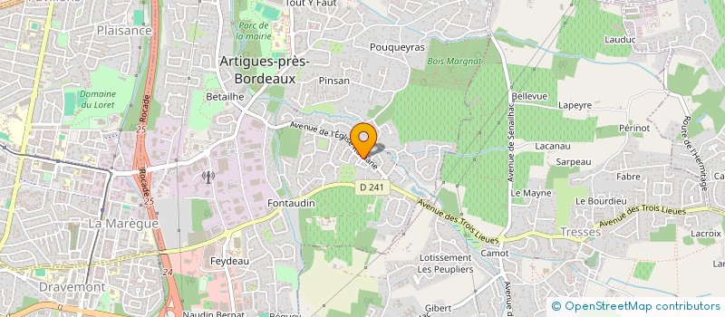 localisation de l'entreprise AKCELEC  ARTIGUES-PRES-BORDEAUX