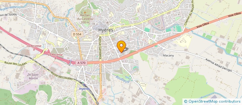 localisation de l'entreprise AKCESS COM  HYERES