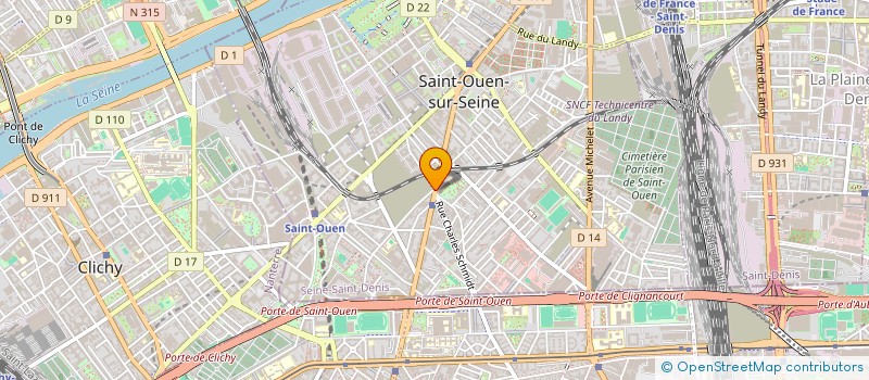 localisation de l'entreprise AKCHAYA à SAINT-OUEN-SUR-SEINE