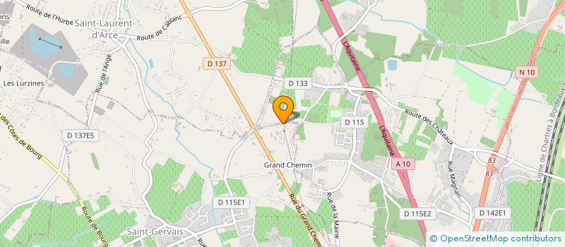 localisation de l'entreprise AKCISIUM  SAINT-GERVAIS