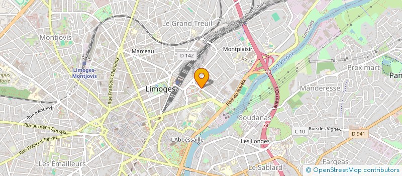 localisation de l'entreprise AKCR  LIMOGES