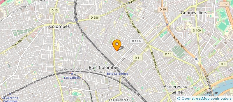 localisation de l'entreprise AKD GESTION à BOIS-COLOMBES