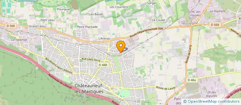 localisation de l'entreprise AKDAG FACADES à CHATEAUNEUF-LES-MARTIGUES