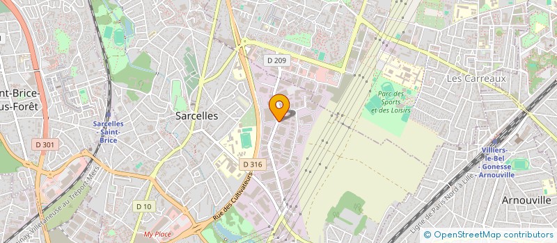 localisation de l'entreprise AKDAG KARDESLER  SARCELLES