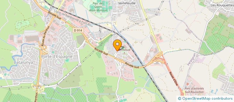 localisation de l'entreprise AKDM PRO  PERPIGNAN