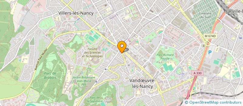 localisation de l'entreprise AKDZ à VANDŒUVRE-LES-NANCY