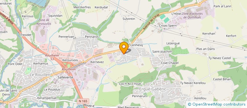 localisation de l'entreprise AKELA à ERGUE-GABERIC