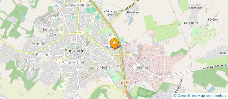 localisation de l'entreprise AKEM  GUERANDE