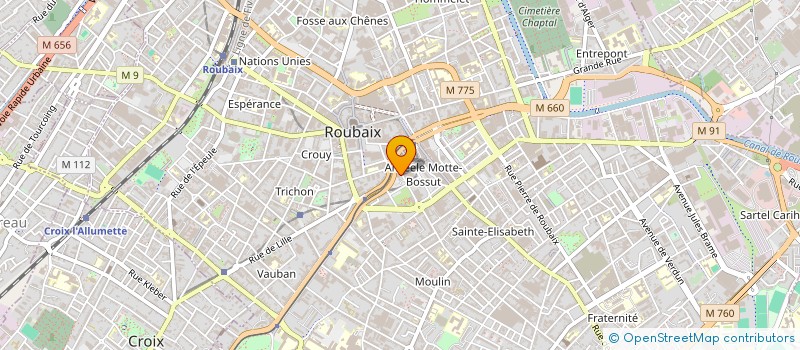 localisation de l'entreprise AKENS  ROUBAIX