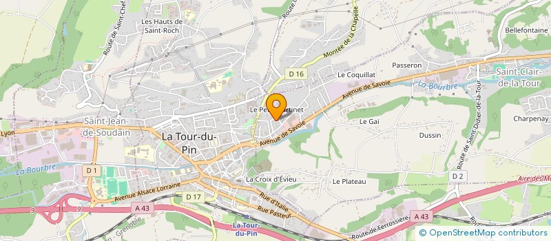 localisation de l'entreprise AKER  SAINT-CLAIR-DE-LA-TOUR