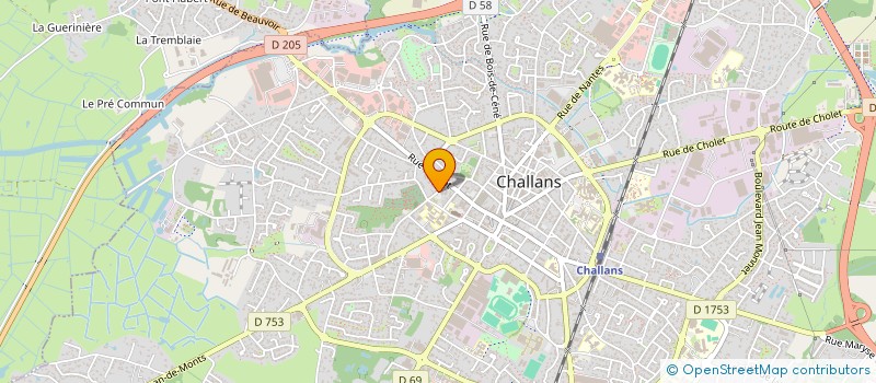 localisation de l'entreprise AKER à CHALLANS