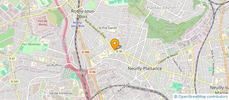 localisation de l'entreprise AKER TRANS à ROSNY-SOUS-BOIS
