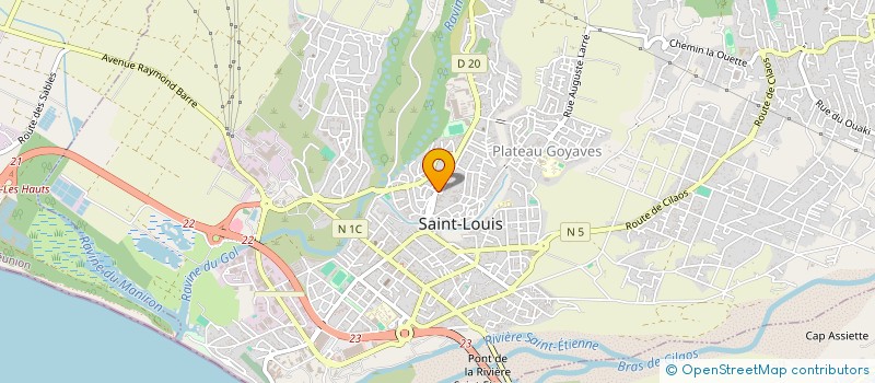 localisation de l'entreprise AKERADERMO à SAINT-LOUIS