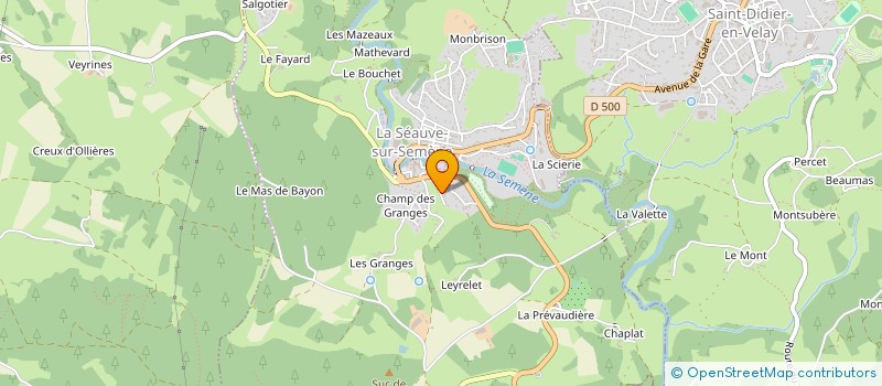 localisation de l'entreprise AKERYR  LA SEAUVE-SUR-SEMENE