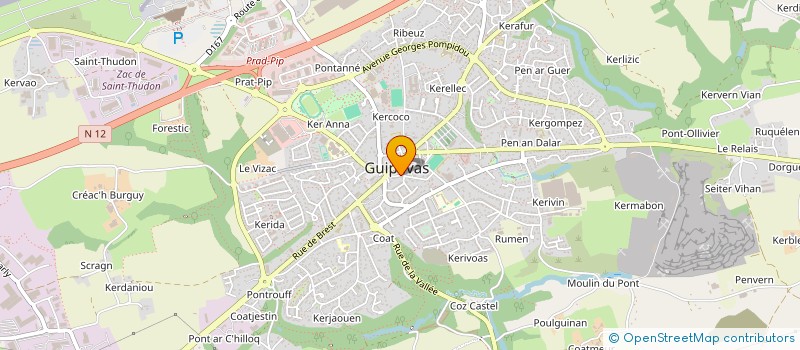 localisation de l'entreprise AKETUS'IMMO  GUIPAVAS