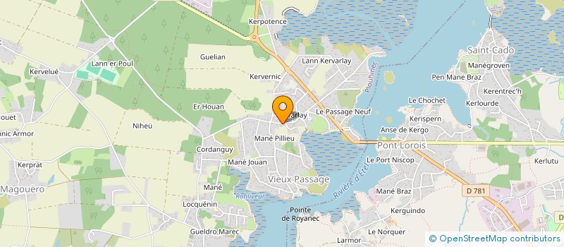 localisation de l'entreprise AKEYINFORMATIQUE à PLOUHINEC