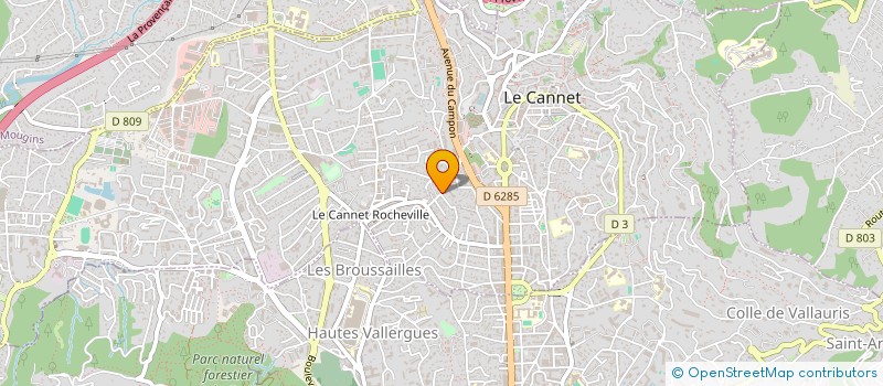 localisation de l'entreprise AKEYRIS à LE CANNET