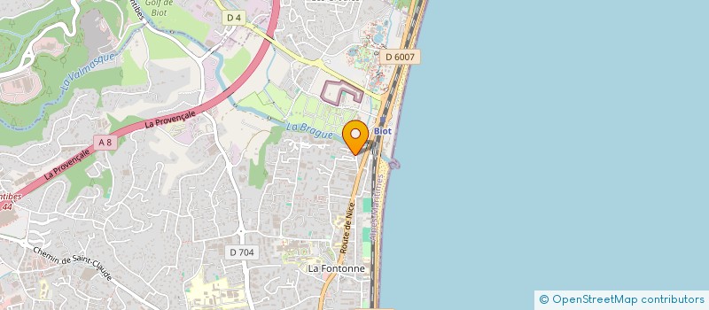 localisation de l'entreprise AKG TECH à ANTIBES