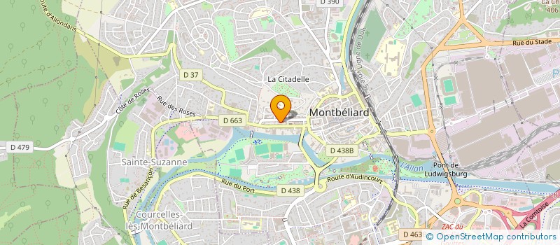 localisation de l'entreprise AKHIRA POMPES FUNEBRES  MONTBELIARD