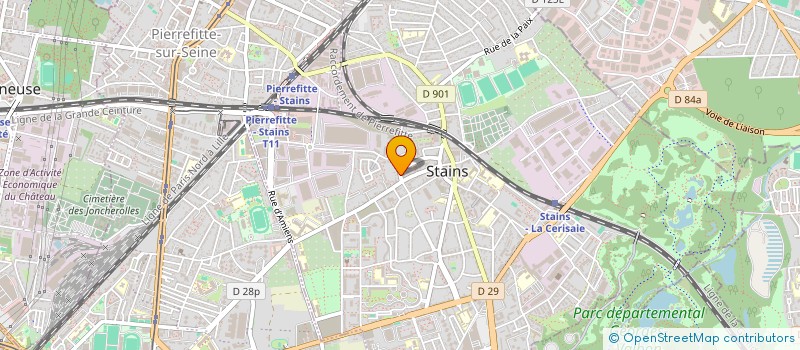 localisation de l'entreprise AKI à STAINS