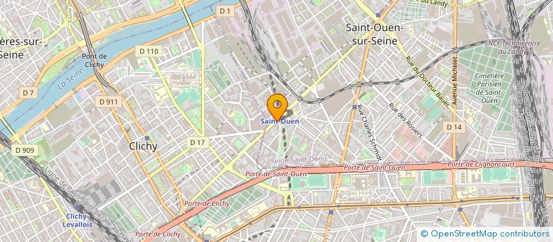 localisation de l'entreprise AKIEM à SAINT-OUEN-SUR-SEINE