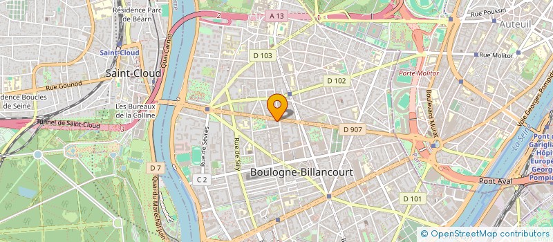 localisation de l'entreprise AKILLICA FRANCE à BOULOGNE-BILLANCOURT