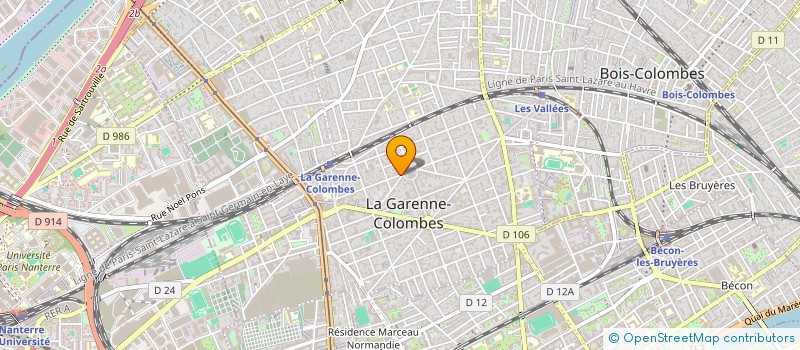 localisation de l'entreprise AKIMA à LA GARENNE-COLOMBES