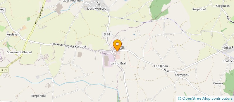 localisation de l'entreprise AKIMAHO à PLOUGUIEL