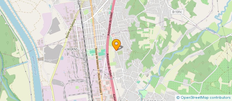 localisation de l'entreprise AKIN BATIMENT  SALAISE-SUR-SANNE