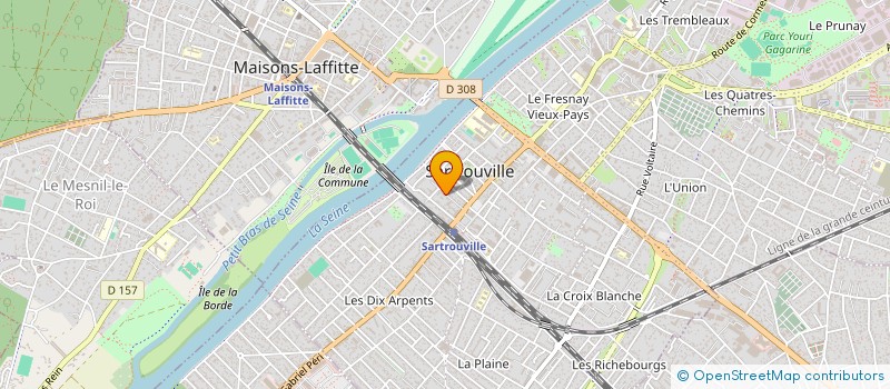 localisation de l'entreprise AKIN STUDIO - JOHEELA  MAISONS-LAFFITTE