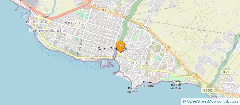 localisation de l'entreprise AKINA à SAINT-PIERRE