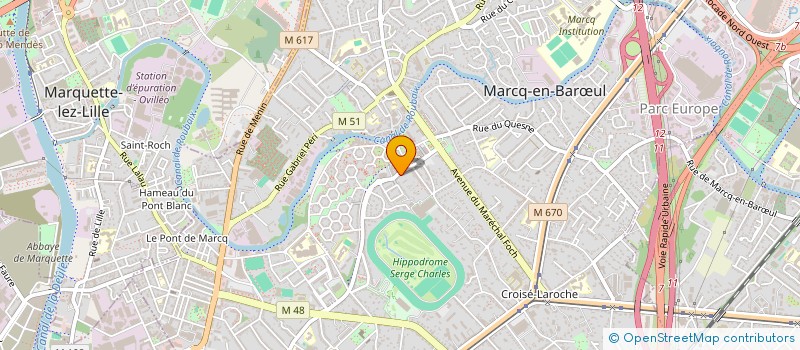 localisation de l'entreprise AKINA KEY à MARCQ-EN-BARŒUL