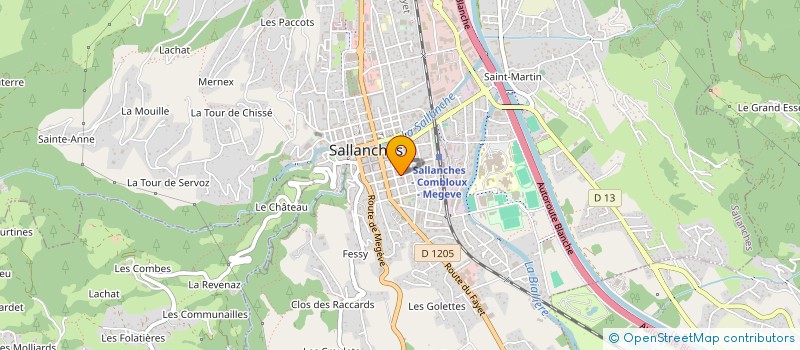 localisation de l'entreprise AKINITA à SALLANCHES