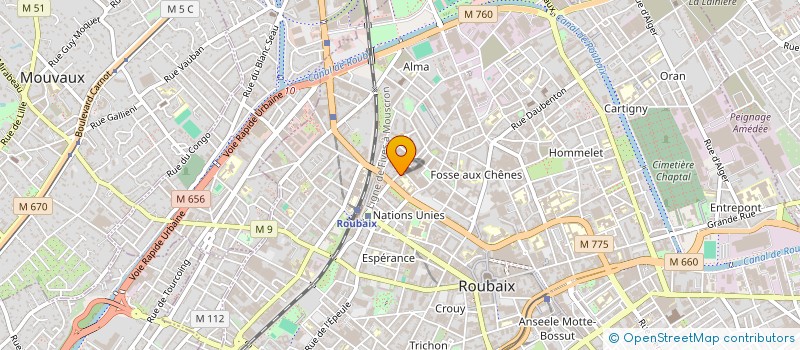 localisation de l'entreprise AKIO à ROUBAIX
