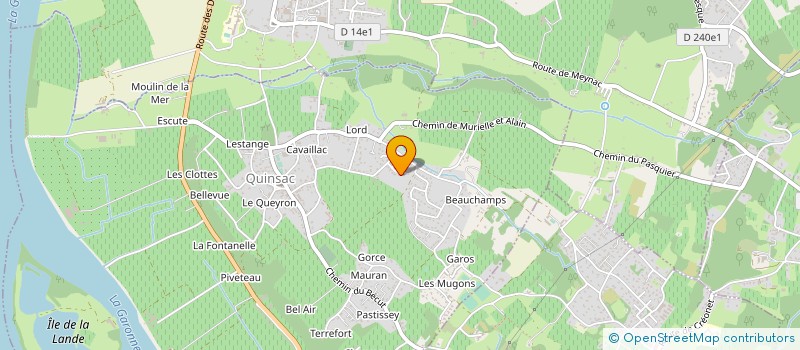 localisation de l'entreprise AKIPAK à QUINSAC