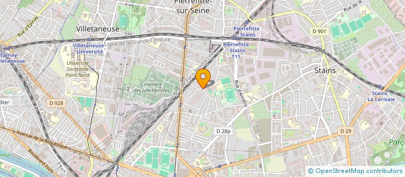 localisation de l'entreprise AKIR à PIERREFITTE-SUR-SEINE