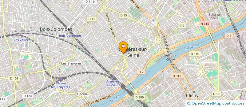 localisation de l'entreprise AKIRA CONSTRUCTION à ASNIERES-SUR-SEINE