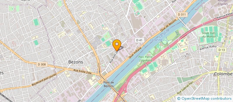 localisation de l'entreprise AKIS INVEST à BEZONS