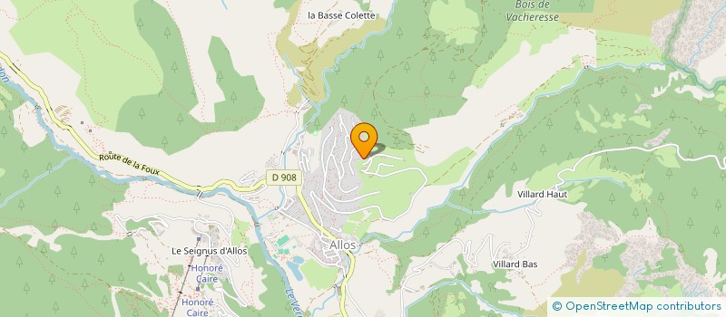 localisation de l'entreprise AKISAME  ALLOS