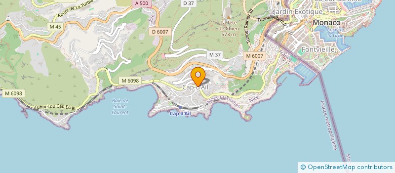 localisation de l'entreprise AKITA à CAP-D'AIL