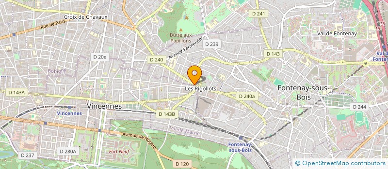 localisation de l'entreprise AKITA à FONTENAY-SOUS-BOIS